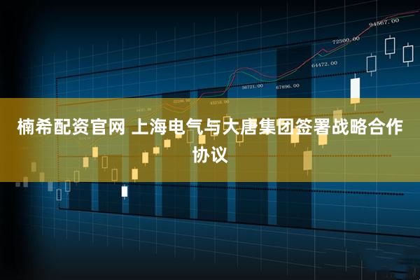 楠希配资官网 上海电气与大唐集团签署战略合作协议
